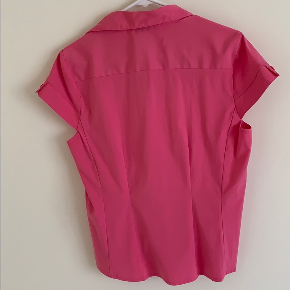 Pink Button Up Blouse - Picture 3 of 5